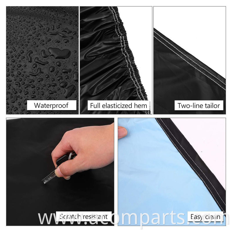 Waterproof winter windshield snow cover 210D anti-frost outdoor elastic car cover